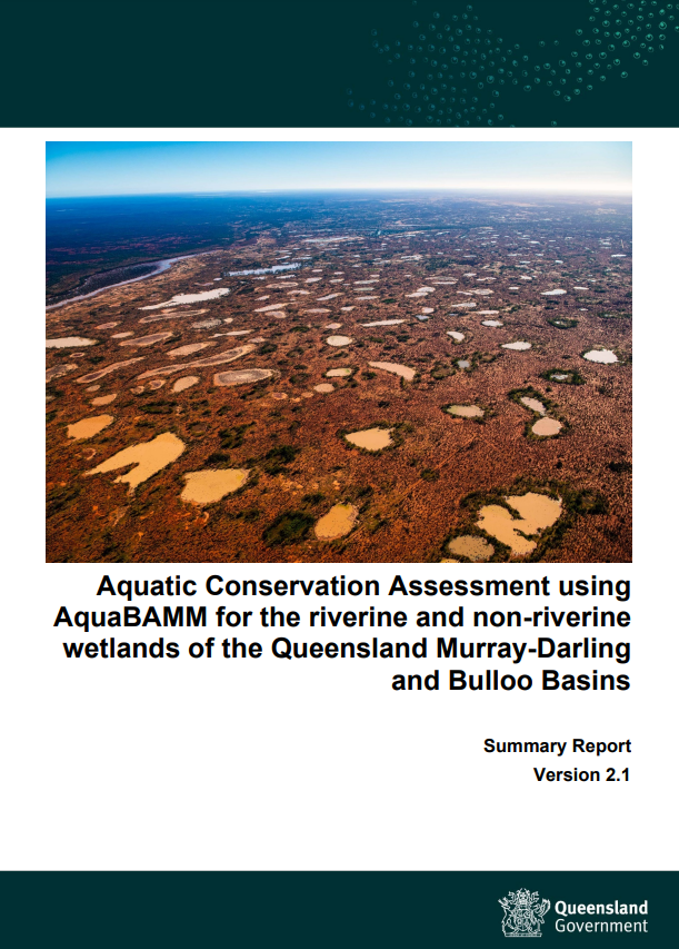Aquatic Conservation Assessment using AquaBAMM for the riverine and non-riverine wetland of the Queensland Murray-Darling and Bulloo Basins Summary Report