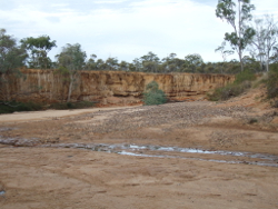 Sandstone sediments occur frequently in the Central Freshwater Biogeographic Province Photo by Water Planning Ecology Group, DSITIA
