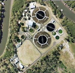 QUU Sandgate sewage treatment plant. Source: Queensland Government